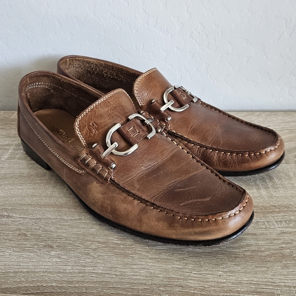 Donald J. Pliner DACIO-D9. Saddle Dipped Calf Mens Size 10.5 M - Picture 1 of 10